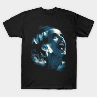 Bride of Frankenstein Scream by HomeStudio T-Shirt